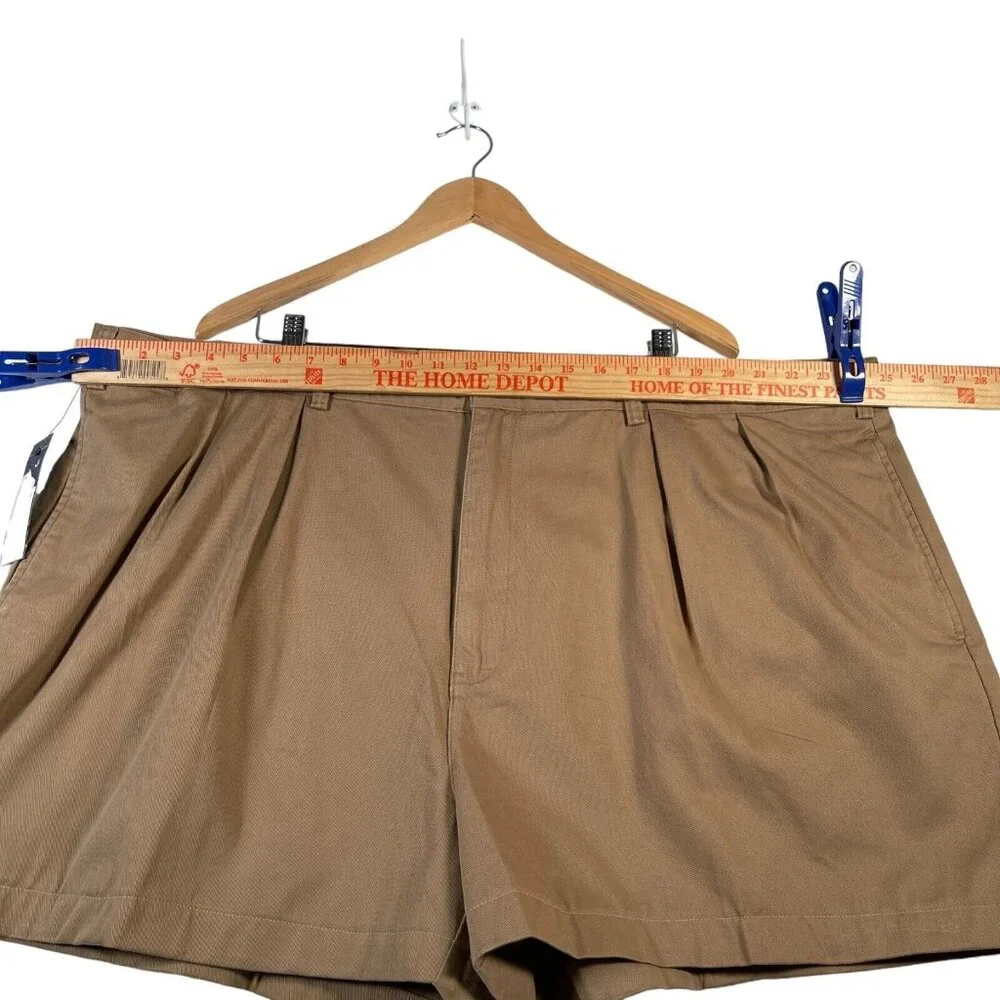 Polo Ralph Lauren Shorts Mens 50B Big‎ Khaki Tyler Chino Classic Pleated 3